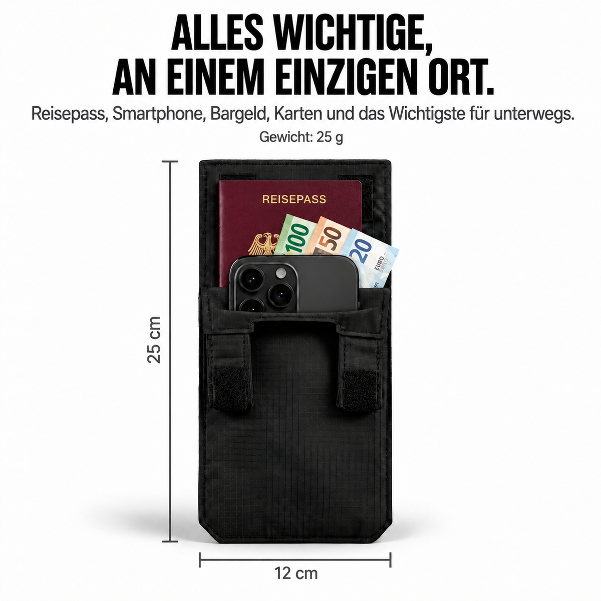 NexoHaus Versteckte Gürteltasche