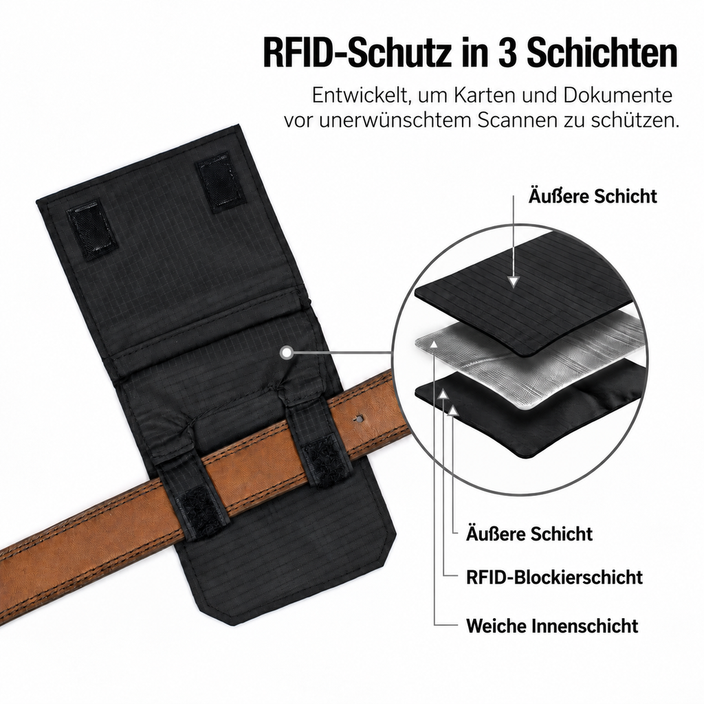 NexoHaus Versteckte Gürteltasche